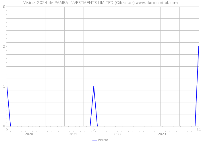 Visitas 2024 de PAMBA INVESTMENTS LIMITED (Gibraltar) 