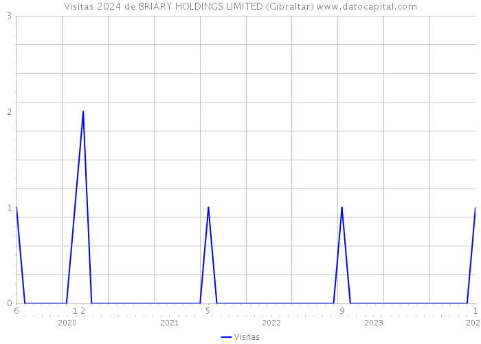 Visitas 2024 de BRIARY HOLDINGS LIMITED (Gibraltar) 