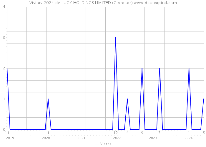 Visitas 2024 de LUCY HOLDINGS LIMITED (Gibraltar) 
