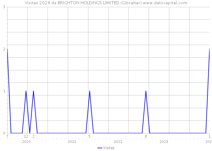 Visitas 2024 de BRIGHTON HOLDINGS LIMITED (Gibraltar) 