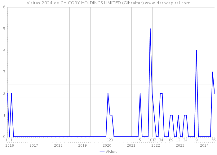 Visitas 2024 de CHICORY HOLDINGS LIMITED (Gibraltar) 