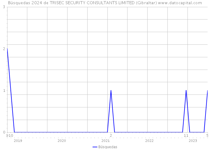 Búsquedas 2024 de TRISEC SECURITY CONSULTANTS LIMITED (Gibraltar) 