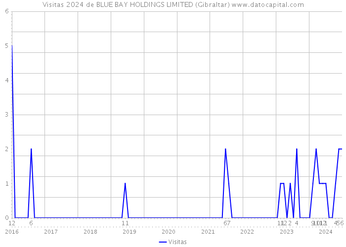 Visitas 2024 de BLUE BAY HOLDINGS LIMITED (Gibraltar) 