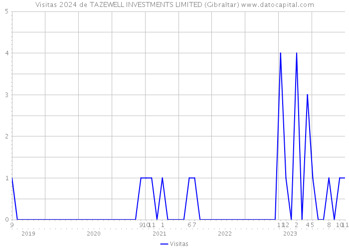 Visitas 2024 de TAZEWELL INVESTMENTS LIMITED (Gibraltar) 